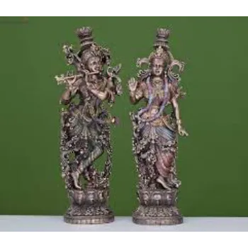 Bronze Radha Krishna Statue 